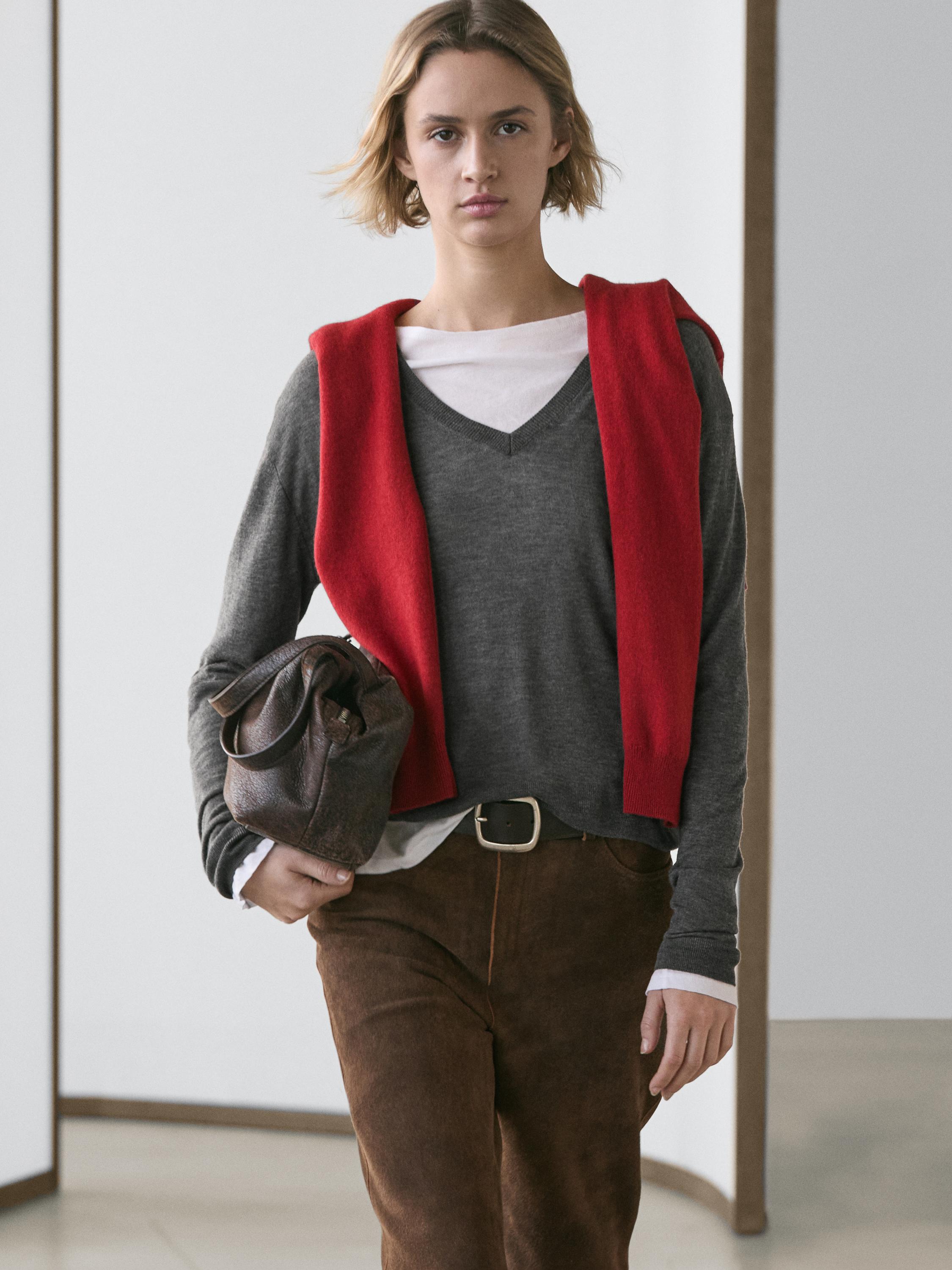 Pull en laine et soie